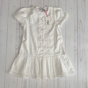NWT Vineyard Vines Charming White Eyelet Kids Dress